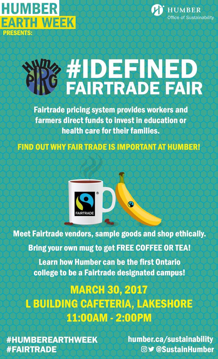 HummPIRG's tweet photo. Hello all! We're teaming up with @SustainHumber for our annual #iDefined event! See you all next Thursday! https://t.co/hra8rmFB7c