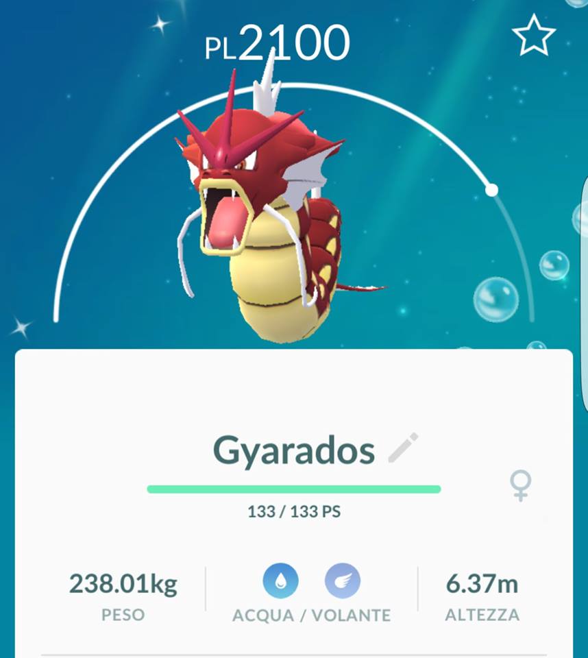 TheSilphRoad's tweet photo. In homage to many players' first shiny (the red Gyrados in the Lake of Rage) Niantic has made Gyrados/Magikarp the 1st shiny variant family: https://t.co/k3IQK2T4Cw