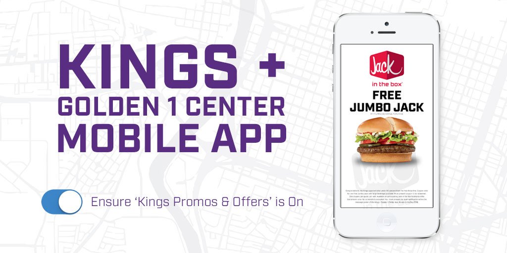 Score exclusive @JackBox offers via the Kings + @Golden1Center App TONIGHT! Download today » spr.ly/60128Zm0s https://t.co/Q5AgI2Skxg