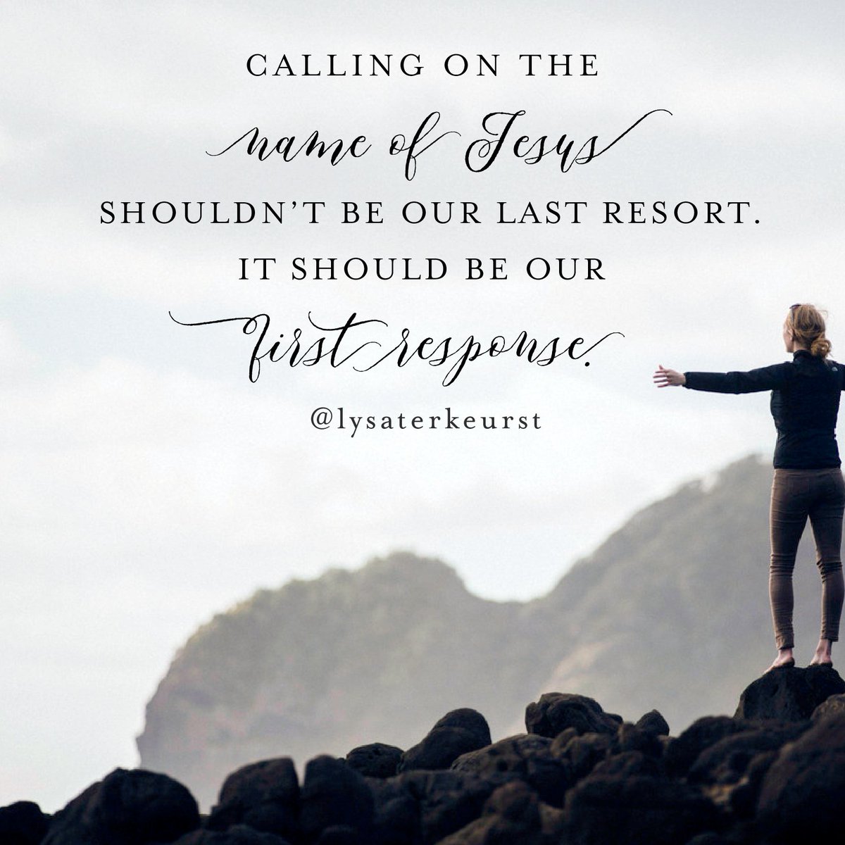 Let's speak the name of Jesus over every worry, every uncertainty, every need. There is no other greater power or more assuring calm.