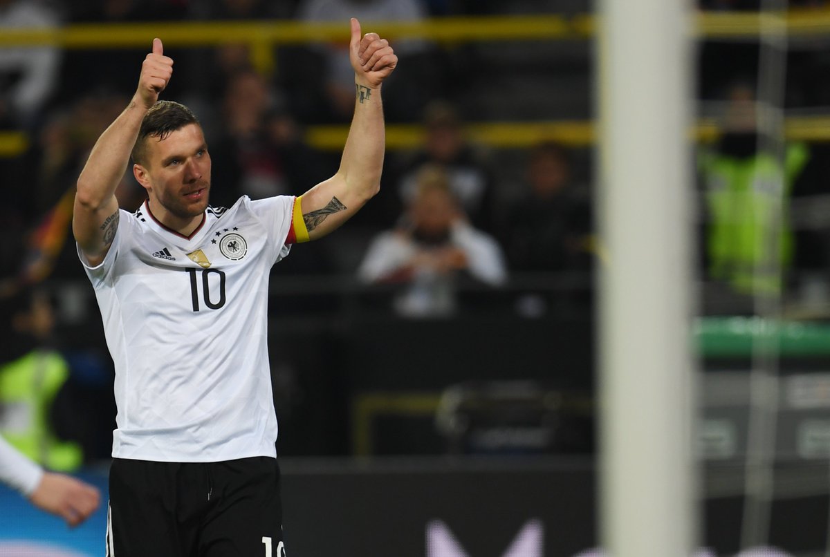 Squawka Football Lukas Podolski Has Now Scored 49 Goals For Germany Only Miroslav Klose 71 And Gerd Muller 68 Have Scored More Absolute Rocket T Co Px9uoxmzh0