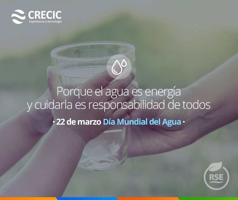 Crecic_Oficial's tweet photo. Un recordatorio para todos nuestros amigos en este #DíaMundialdelAgua 💧✌😀 🌎 https://t.co/0cjBnm0SZd