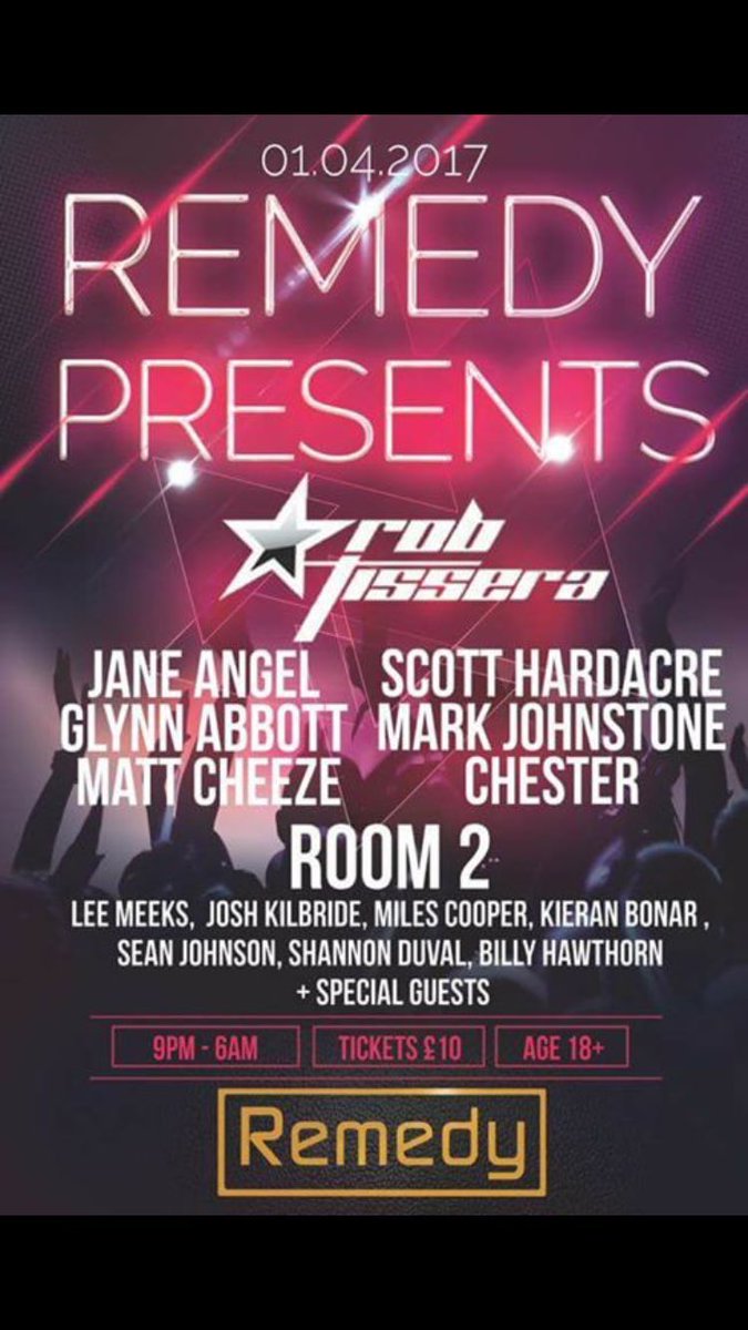 RemedyBar_'s tweet photo. SATURDAY 1st OF APRIL 

TICKETS AVAILABLE FROM @AlteregoOwen OR @RemedyBar_ 

🍹💃🏽🙌🏽 https://t.co/MZsjpVTM0e
