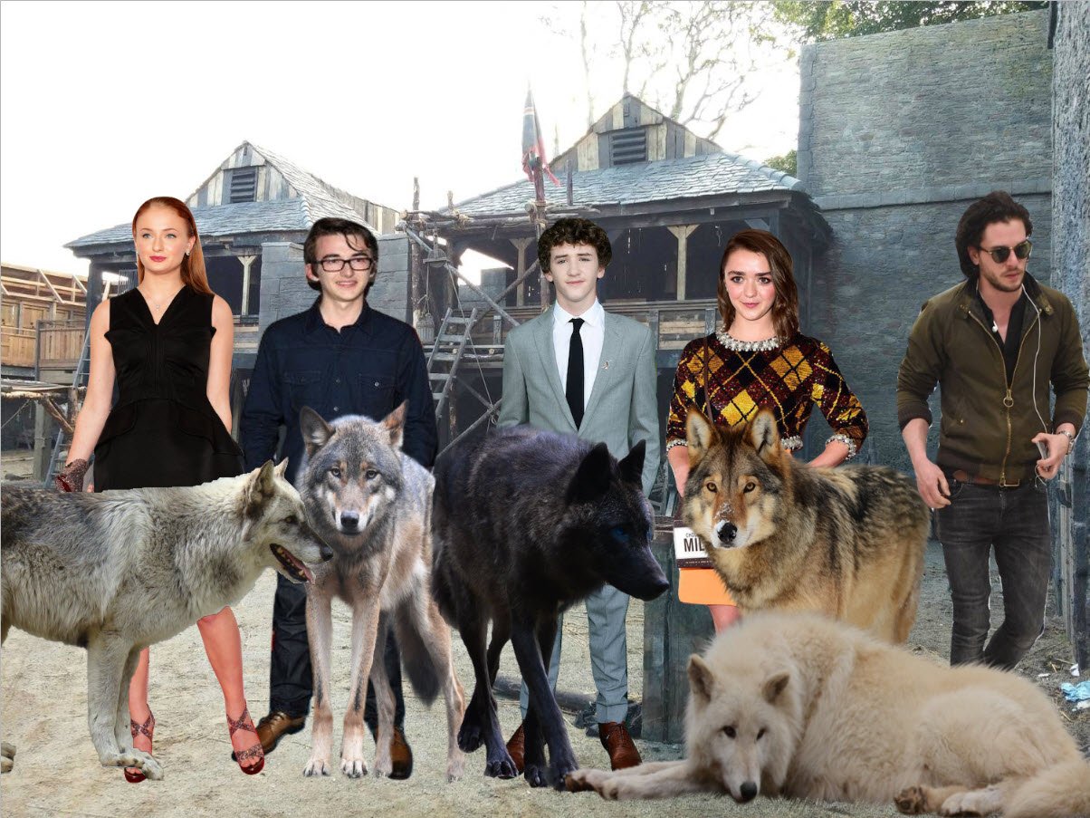 Sue Cheng on Twitter: "Stark Kids at winterfell with their ...