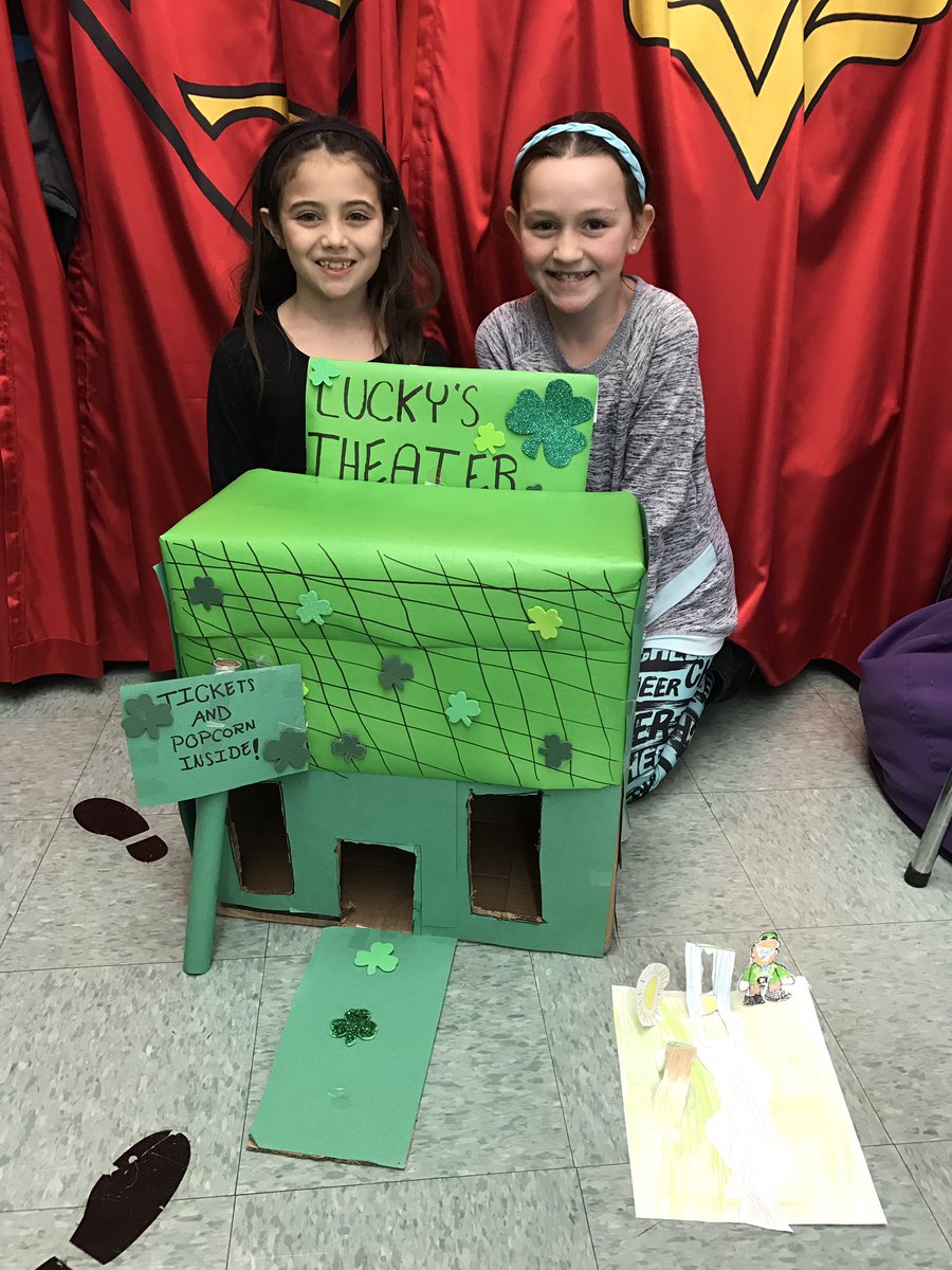 The final product. Complete constructing our #LeprechaunVillage buildings. #mvsroom21 #mtpspride #mvsgriffins