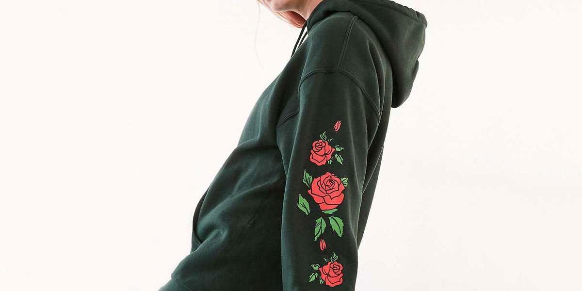 gucci rose hoodie