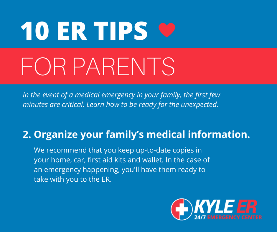 KyleERHospital's tweet photo. #ERTIP: Complete medical history forms for your family &amp; have up-to-date copies ready to take to the ER.

#KyleER #MinimalWait #Rated5Stars https://t.co/F2L5U9Teou