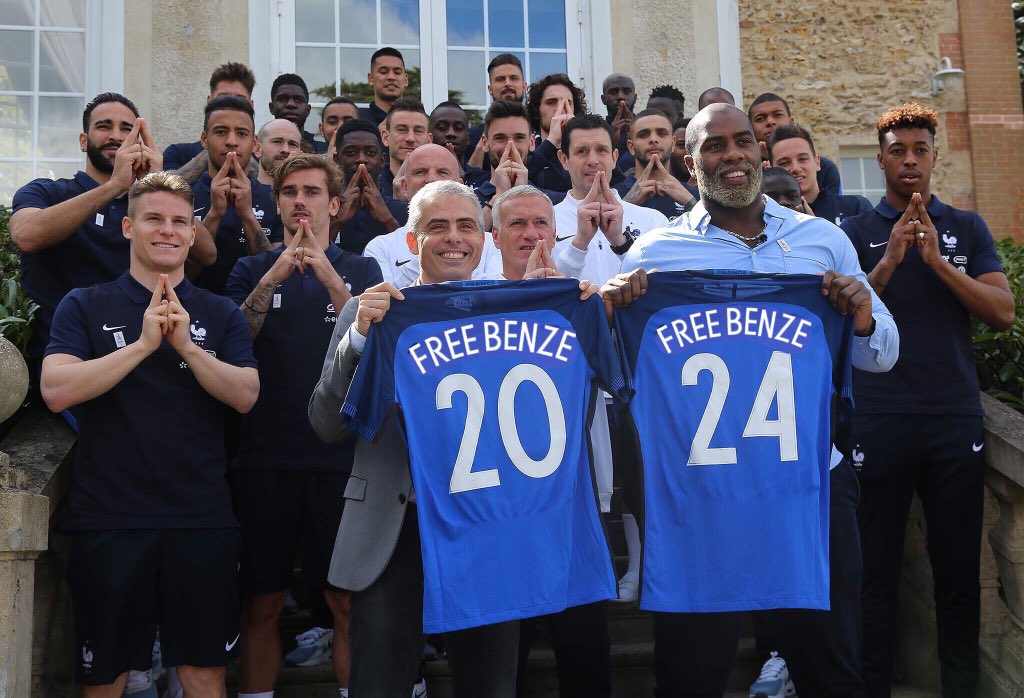 HCehef's tweet photo. Never Forget Free @Benzema @FFF https://t.co/iioNtxtIDu