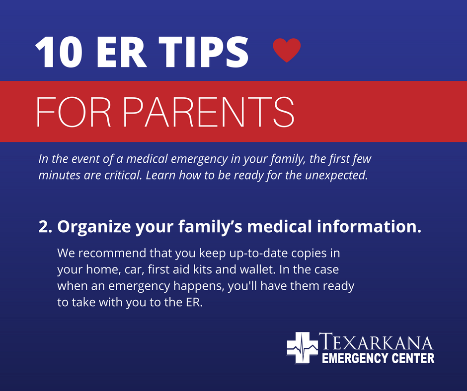 TexarkanaECH's tweet photo. #ERTIP: Complete up-to-date medical history forms for your family ready to take to the ER.

#TexarkanaEmergencyCenter #NoWait #Rated5Stars https://t.co/SY82FOIBcV