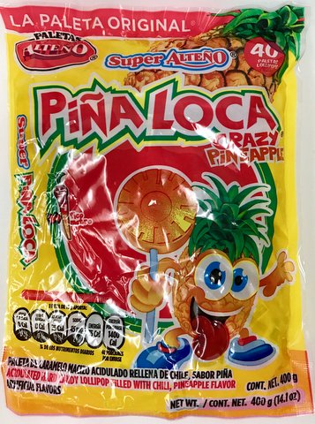 MexGrocer's tweet photo. New Mexican Candy https://t.co/skQ6aq6SCY DULCES ALTENO LOLLIPOPS - PALETAS ALTENO Pica Pepino and Pina Loca #PicaPepino #PinaLoca #Alteno https://t.co/f2CC6fDJVe