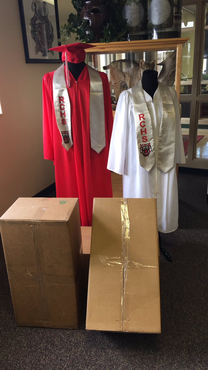 RchsSenior's tweet photo. First order of caps and gowns are in! One step closer to graduation 🎓 https://t.co/r25UogTI7E