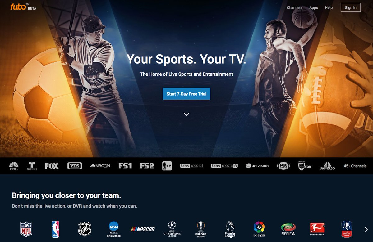 thesvgdigital's tweet image. New OTT offering FuboTV offers RSNs, high-resolution video, and fast startup times bit.ly/2n8UbBt #sportstech