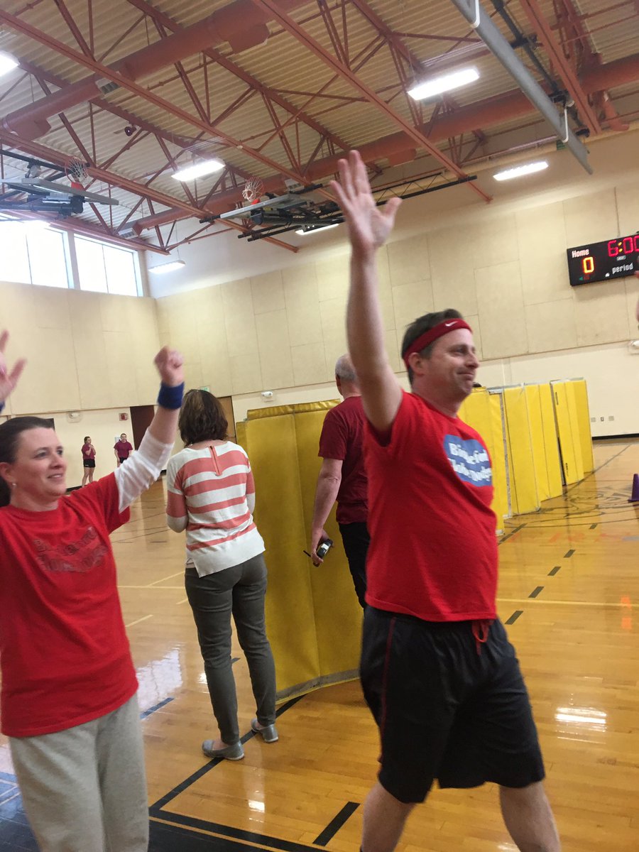 MRSbrittainBMS's tweet photo. Just a few candids from the first ever BMS March Madness Dodgeball Tornament today! #bmstigers #bms2017 @BMS_Principal https://t.co/3VIW92wqIZ