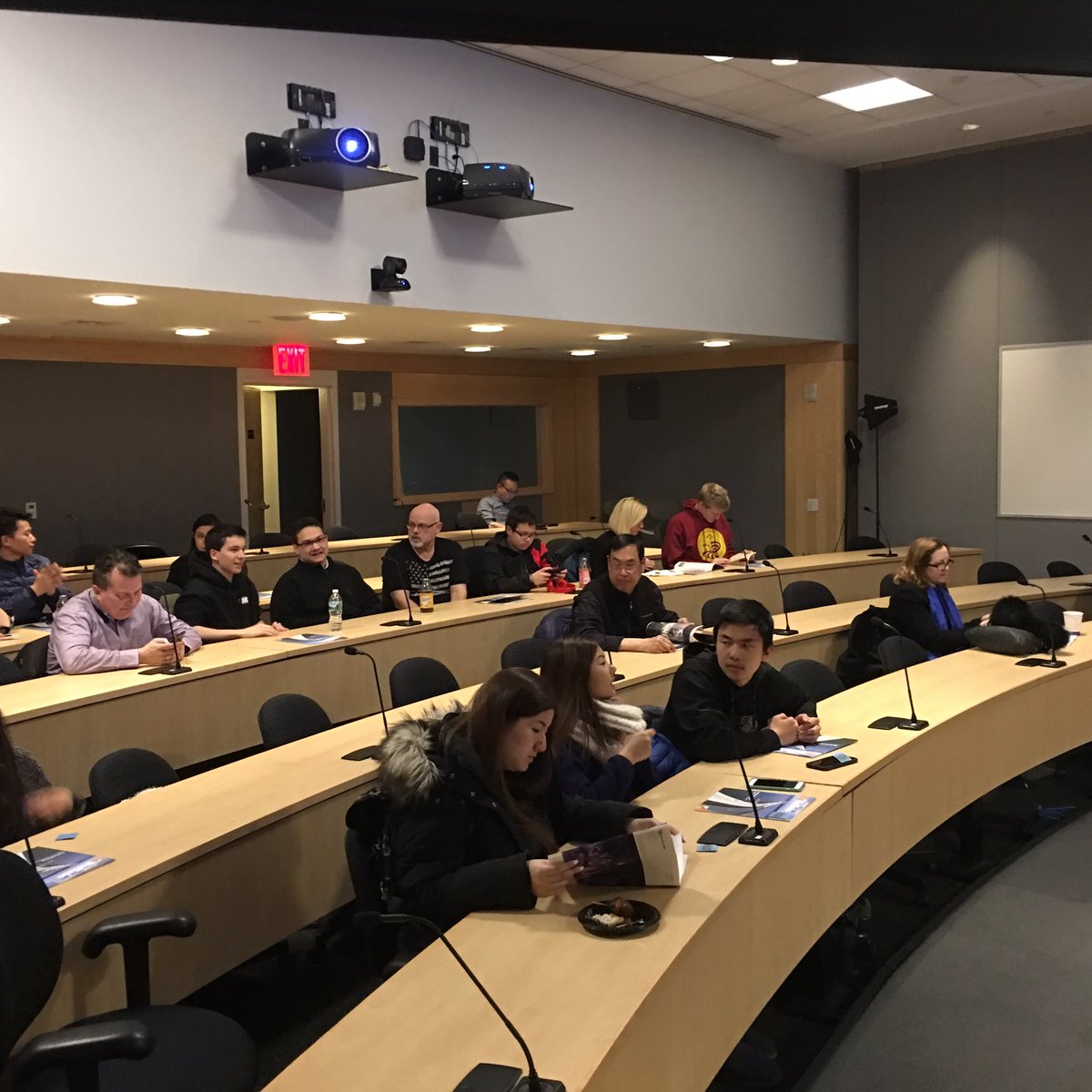 UBDirector's tweet photo. Families ready for our NYC UB Admitted Student Reception @ SUNY Global Center. Beautiful facility and great energy #UBuffalo #ubadmissions https://t.co/zMNtkwcjQu