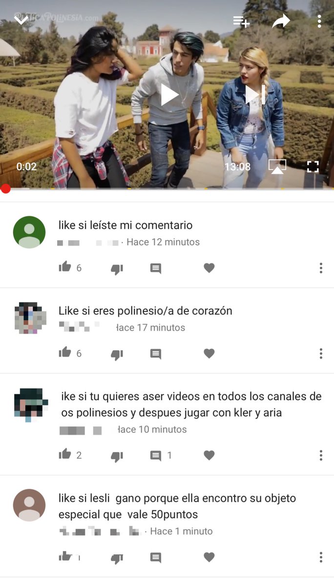 PPTeamRafa's tweet photo. Me gustaba leer en los comentarios lo que pensaban del video, ahora todos los comentarios son:  "Like por esto" "Like por aquello" 😞😞😞 https://t.co/0cCnPdp2qz