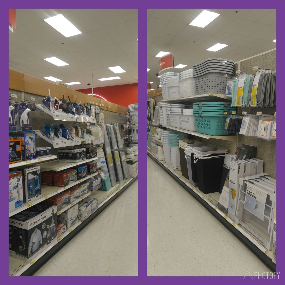 Anyone getting ready for spring cleaning? Ironing, sewing supplies and laundry baskets are ready!