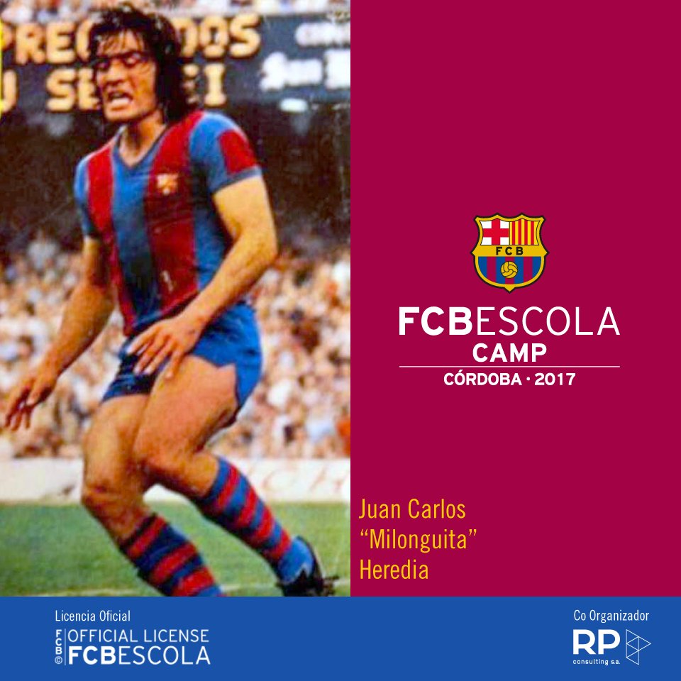 "Milonguita" Heredia jugó en el FC Barcelona y hoy nos trasmite toda su experiencia en la FCBEscola de Córdoba. 
¡Aprendé de los mejores!