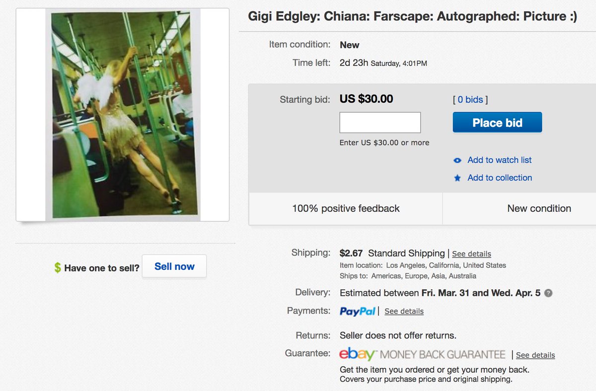 GigiEdgley's tweet photo. One of my all time fav pics @eBay store for you :) 
@watchfarscape #frellyeah #farscape
https://t.co/58rFiDd4Nk? https://t.co/aGfgZS9GRd