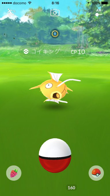 ポケモンgo 色違い金色のコイキング 出現場所 マップ上では