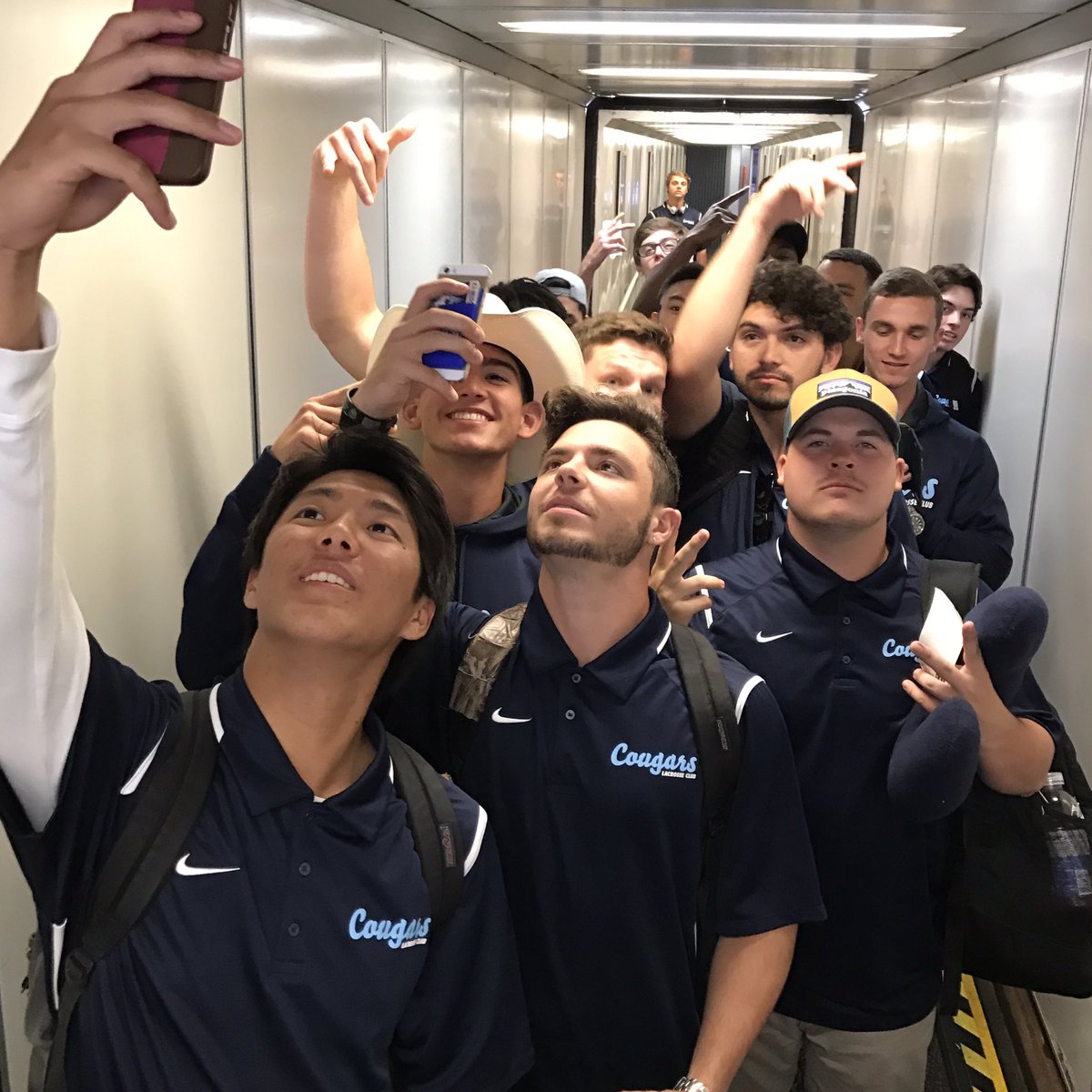 CSUSMLAX's tweet photo. Next stop: Dallas Texas for a 3 game road trip vs @UTDLAX @SHSULacrosse @MeanGreenLax. Thank you @SouthwestAir! #WheelsUp #AllCougEverything https://t.co/lhSGbwhBwJ