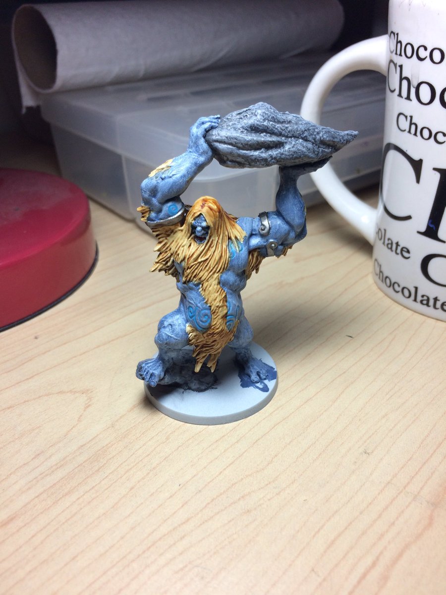 panicamanda4's tweet image. More work on that #bloodrage commission now that we have our paint station back up and running!