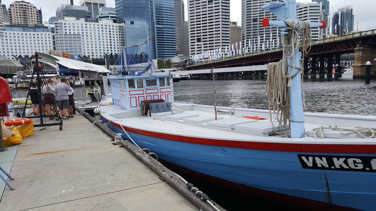 RickyShazMoran's tweet photo. #WOWeek17 @DaptoHigh The Tu Do- 1977 boat survives the frightful journey- Vietnam to Darwin. 39 begin with 31 arriving in November. https://t.co/2GWXMTEdbP