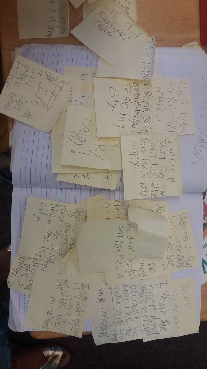 patersonlorna's tweet photo. He had just a few thoughts while he was reading Iris and Walter #elemread #reading #grade2 #comprehension https://t.co/QESwXHJzG8