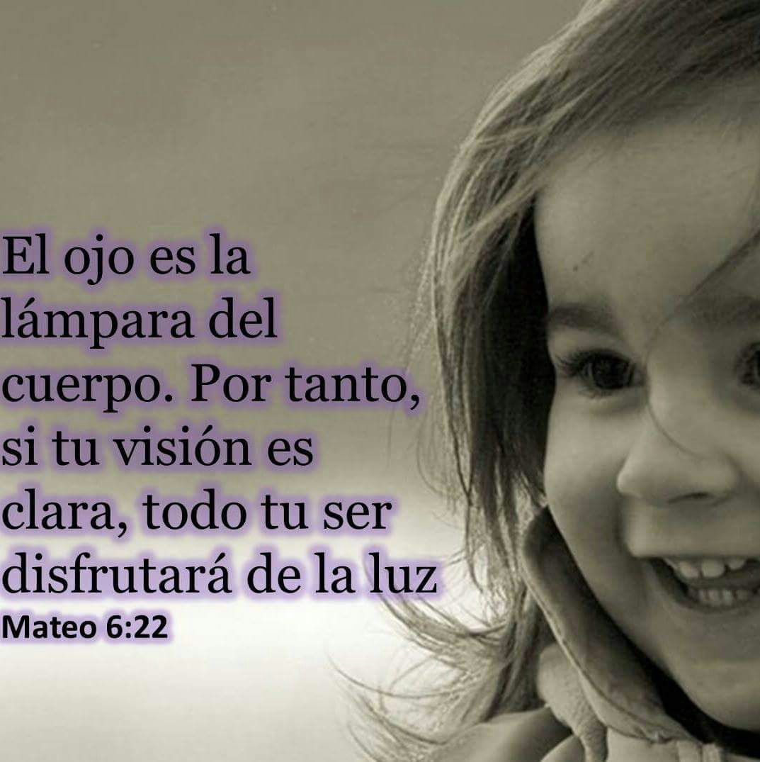 Hay cosas o personas que no nos permiten tener esa luz, así que limpia bien tus ojos y obtén la luz que necesitas para triunfar...