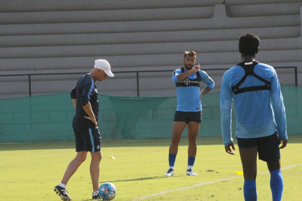 IndianFootball's tweet photo. Results matter and it is nice to continue the winning streak: @StephenConstan. #BackTheBlue #CAMvIND #AsianDream https://t.co/45eWPbeSb8