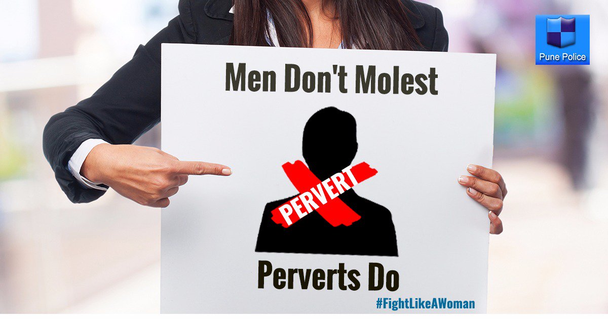 PuneCityPolice's tweet photo. Molestation brings out the worst in mankind.
Let's say it loud and clear that WE STAND AGAINST IT. #FightLikeAWoman https://t.co/2mEoC5ENMA