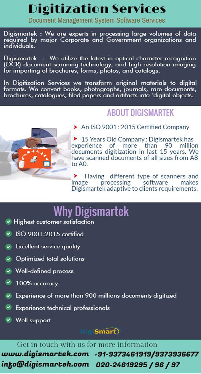 DigiSmartek's tweet photo. #Digismartek
#DocumentManagementSystem #DigitizationServices #Electronic #KYC #Bank #ContentManagementSystem
https://t.co/17e6svLVB3 https://t.co/vRVjmWdXsw
