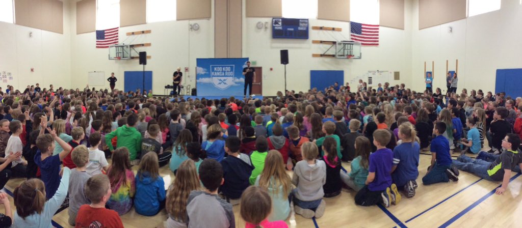 @KooKooKangaRoo was a blast for the students of <a href="/HassanElem/">Hassan Elementary</a> #move #dance #fun @HAdamsonBaer