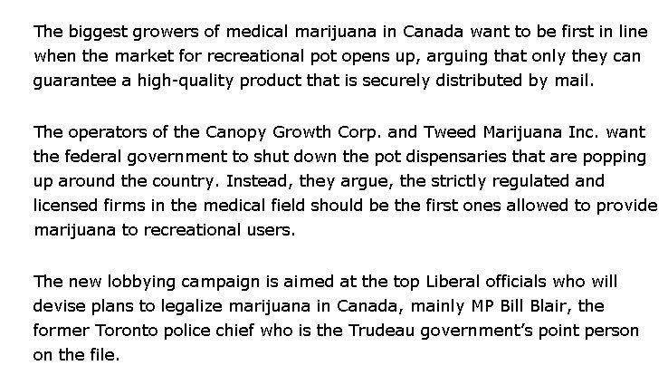Proud_Libtard's tweet image. .@patsow @JodieEmery @liberal_party @BillBlair Only @justintrudeau friends can operate a #cannabis business #cdnpoli theglobeandmail.com/news/politics/…