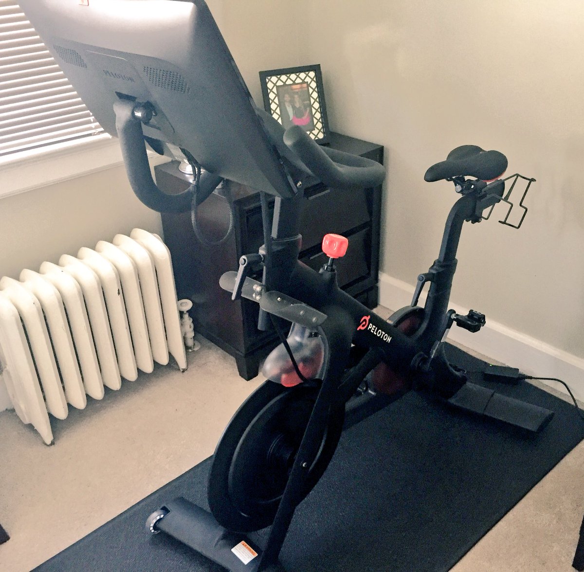 AVRuns's tweet image. Already in love with our @RidePeloton bike!