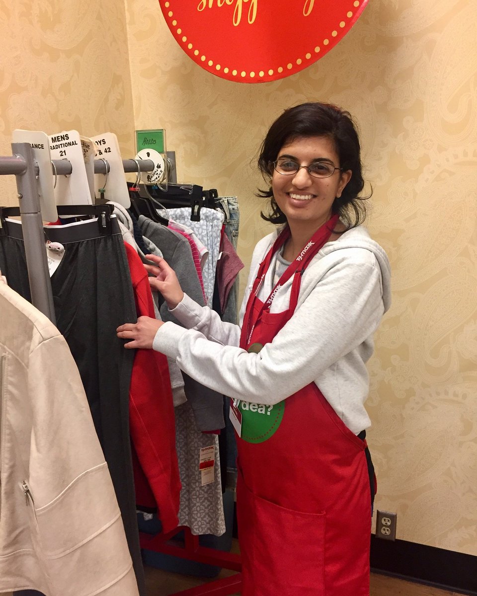 BestBuddiesCA's tweet photo. Priya recently celebrated her 1 year anniversary at @tjmaxx! Keep up the good work, Priya! #workplacewednesday #bestbuddies #imintohire https://t.co/LXQx8RRNFn
