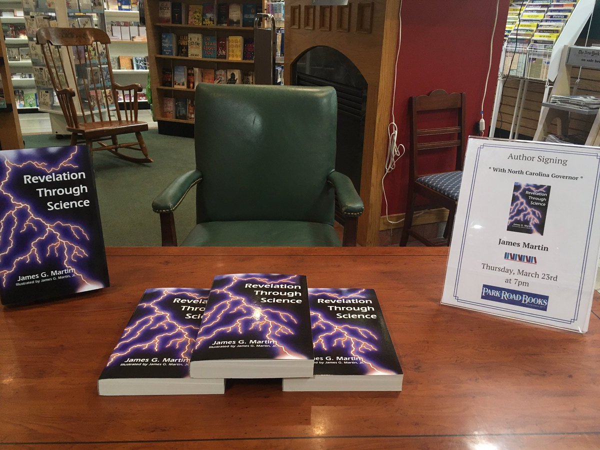 Looking forward to having former NC Governor James Martin here tomorrow at 7pm.