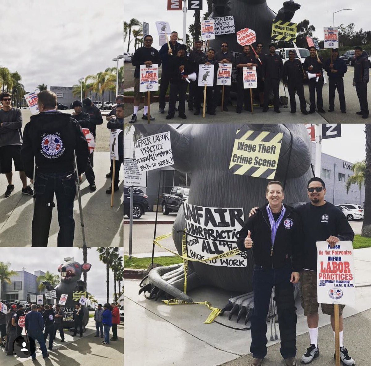 DavidM90744's tweet photo. From #LA to #Oceanside #boycotting amongst my fellow brothers down at no good #mossyNissan #UnionPride #CalUnion #U1 #Solidarity @union1484 https://t.co/gemts27kHE