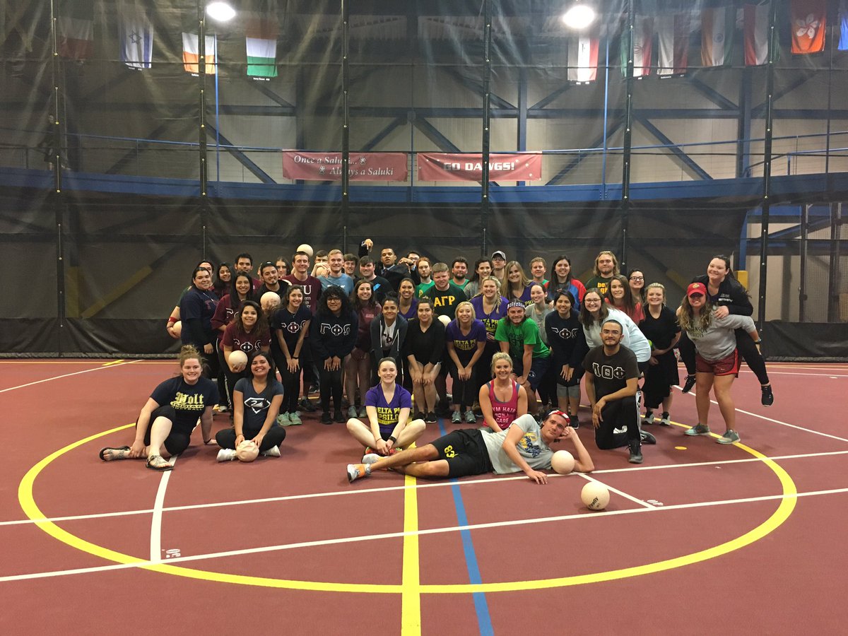 We had such a great time play dodgeball with our Greek Week team! Can't wait to take on Greek Week! #GreekWeek2017 #SIUGreeks  #TeamOmicron