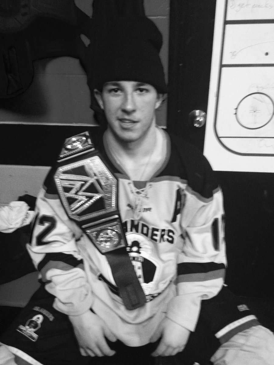CBWestIslanders's tweet photo. The belt: @AveryWarner12 comes up big for the boys, sniping our first Gino tonight. #HAF https://t.co/MlGDj5rBtu