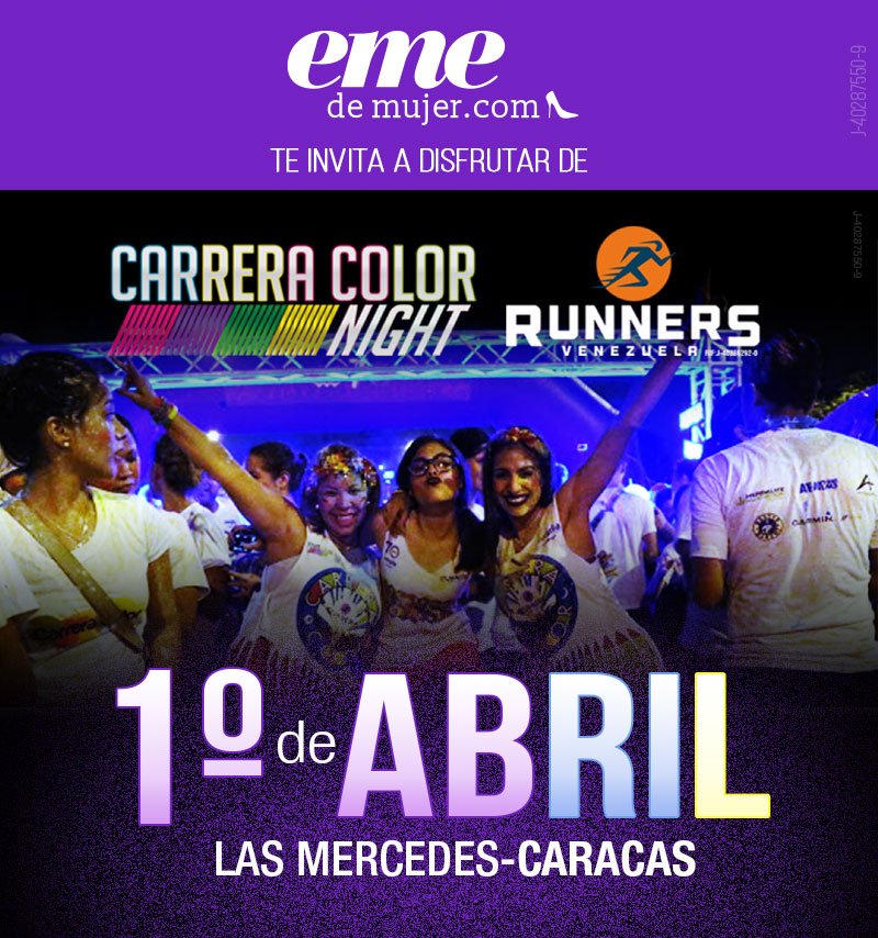 EME_demujer's tweet photo. Deporte + Color = #CarreraColorNightCcs #NoTeLoPierdas @RunnersVzla https://t.co/HqTYrl5MUY