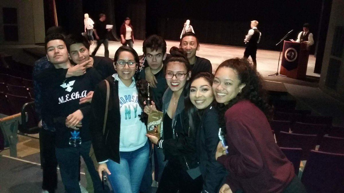 In MEChA we are each other's biggest fans! Out supporting one of our members at the talent show