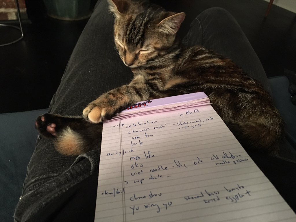 兔子 is helping with menu planning