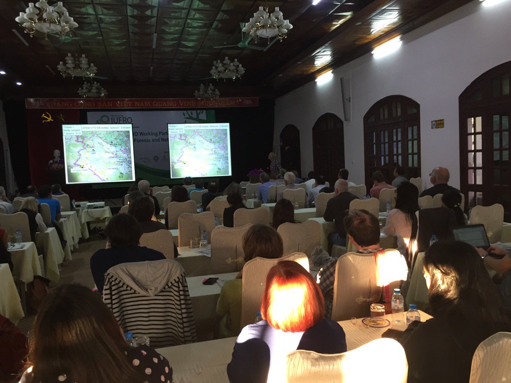 Clive Brasier showing map of &gt;20 Phytophthora ramorum of both mating type discovered in #vietnam #phytophthora2017