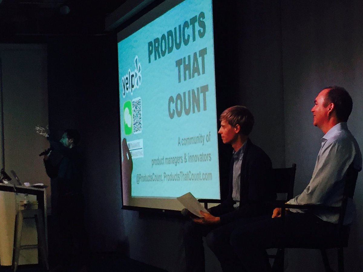 GregoryExplores's tweet photo. Attending the @ProductsCount @Yelp #event w/ #ceo of @Upwork #ptcsf #productmanagement #marketplace https://t.co/9PTgz6e7jd