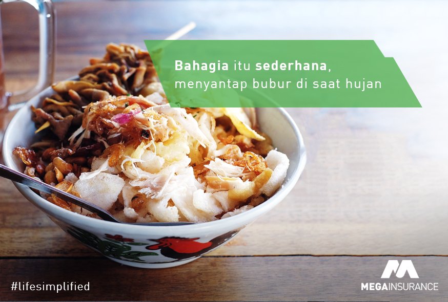 MEGAInsuranceID's tweet photo. Kalian tipe orang yang mana? tipe makan bubur diaduk atau tipe makan bubur tidak diaduk? #lifesimplifie #gampanginaja #hidupsimpel https://t.co/0nlFtrPE5V