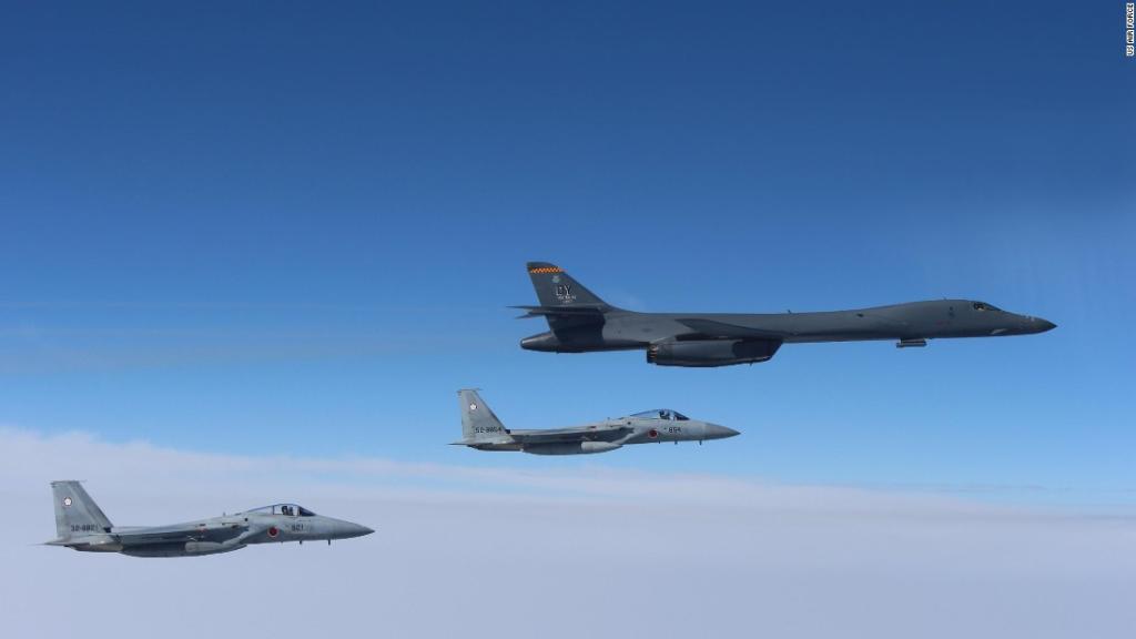 CNNintel's tweet image. Chinese officials warned a US B-1 bomber during "routine" East China Sea flyover cnn.it/2muPi8L