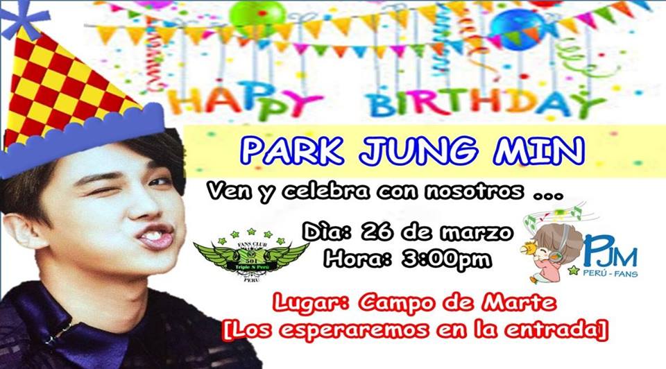  ~ Happy Birthday Park Jung Min ~ 