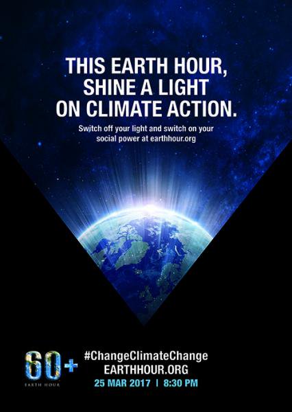 Switch on your social power. Act now to help just let’s klik Earthhour.org/climateaction #ChangeClimateChange #EarthHour