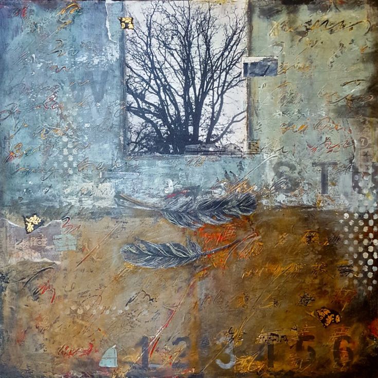 November fragment... by Laura Spring #acrylic #painting #art artf.in/UssoaQ <a href="/artfinder/">Artfinder</a>