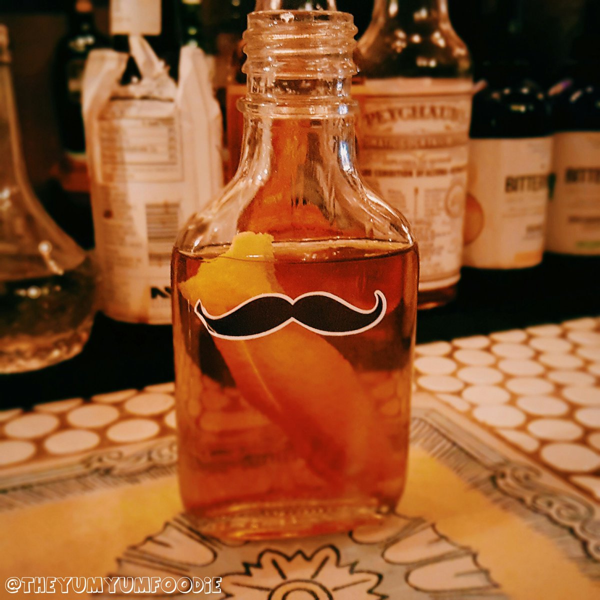 TheYumYumFoodie's tweet photo. Loving the "#SharpieMustache" @amoryamargo . @CreativeDrunk is killin it behind the bar. #cocktail #manhattan #EastVillage #IHeartBitters https://t.co/9sUzIXhpFf